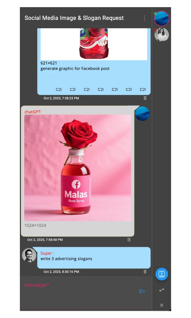 LLMs and Integrated Chat