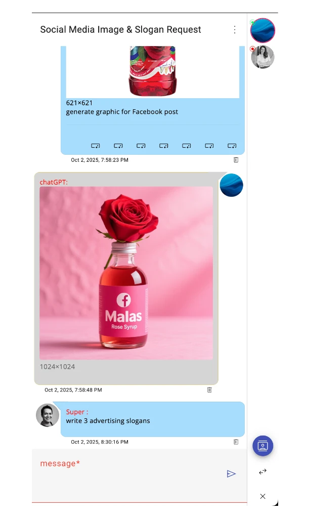 LLMs and Integrated Chat