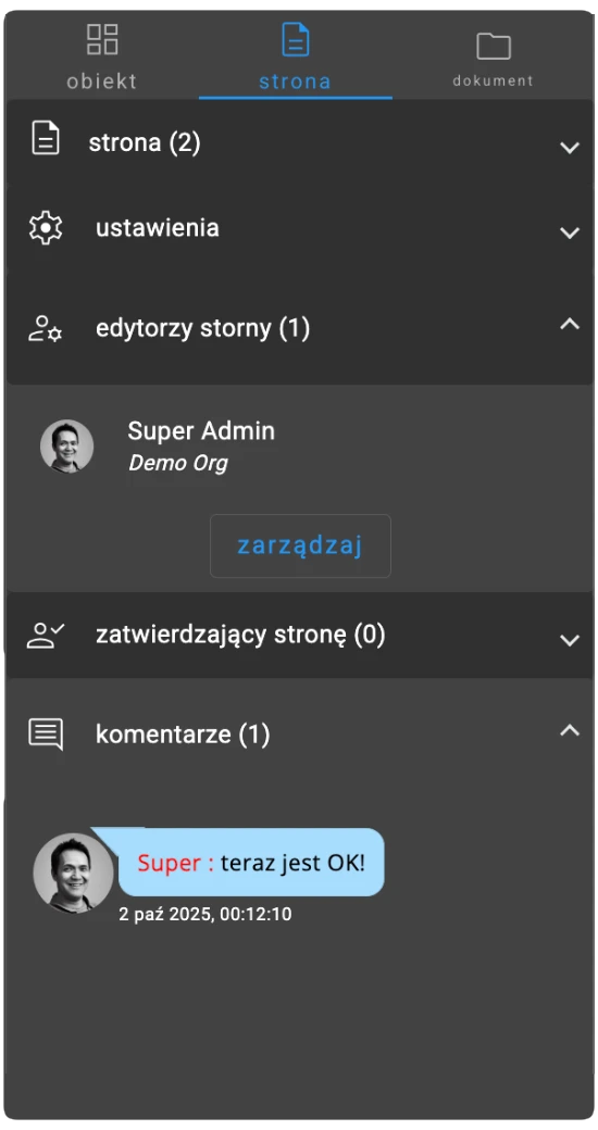 Współpraca zespołowa z komentarzami i adnotacjami