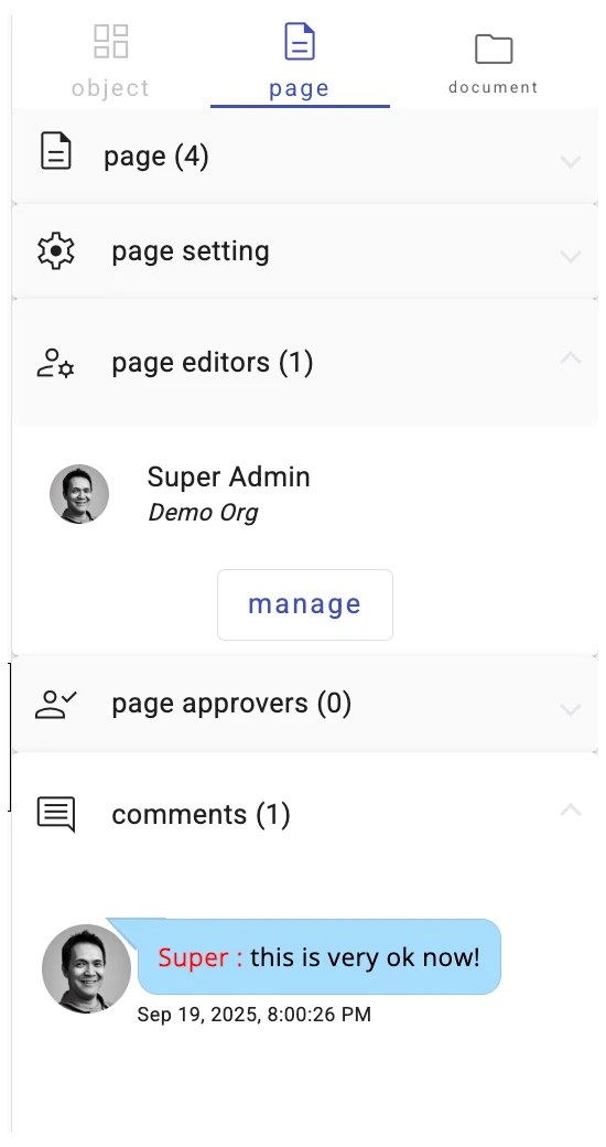 Team collaboration with comments and annotations